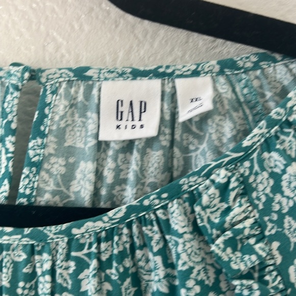GAP KIDS  DRESS  SIZE XXL COLOR GREEN AND WHITE - Picture 7 of 10